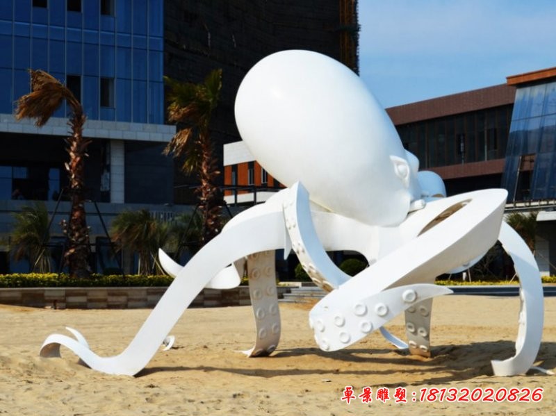 不锈钢章鱼雕塑