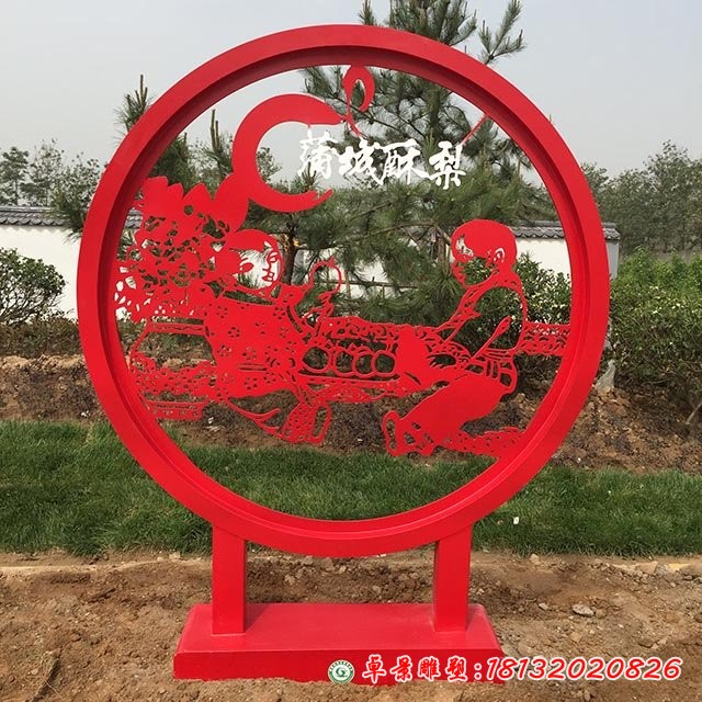 不锈钢民俗剪纸雕塑