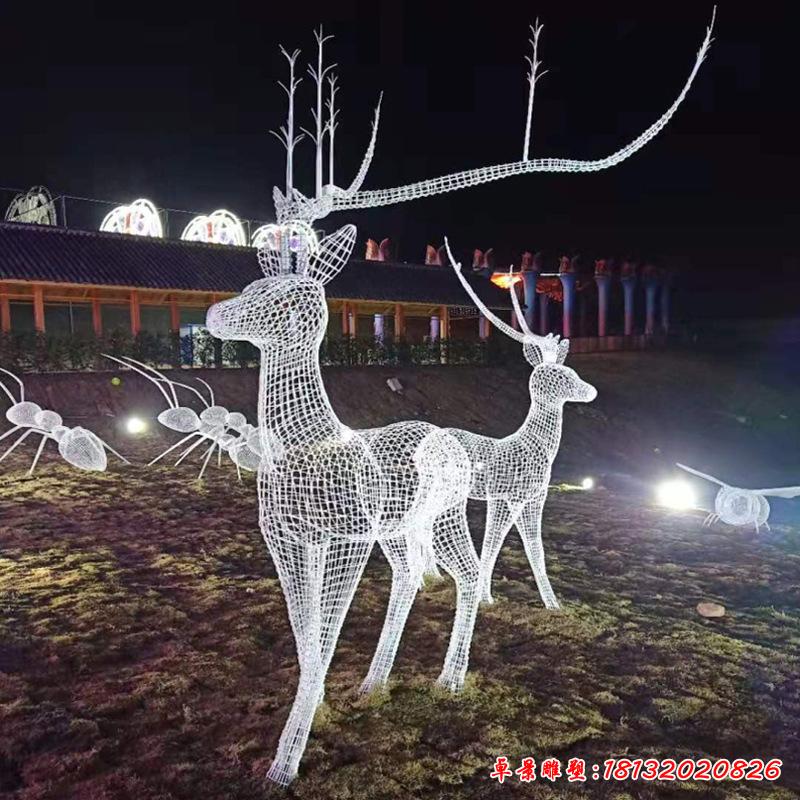不锈钢梅花鹿雕塑 (14)