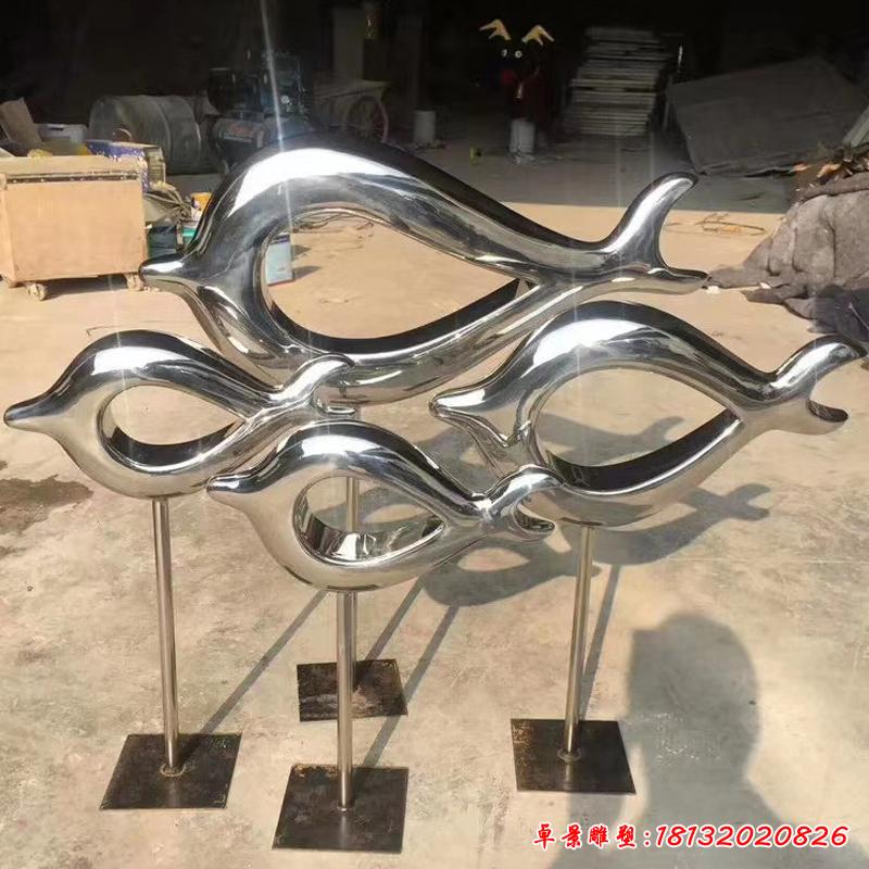 不锈钢鱼雕塑 (5)