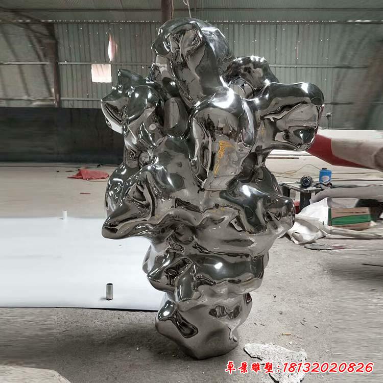 不锈钢大型雕塑假山石太湖石雕塑公园广场水景摆件38224914