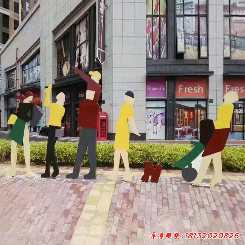 不锈钢现代购物人物2