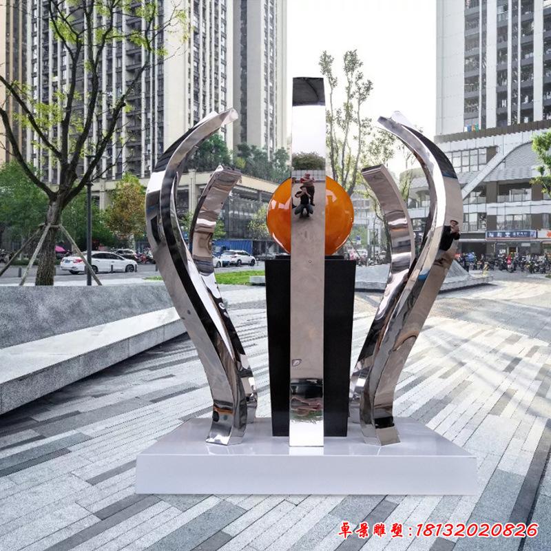 不锈景观标志雕塑
