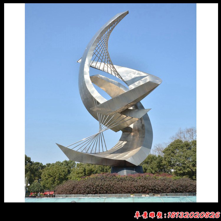 不锈钢团结发展雕塑，城市不锈钢雕塑