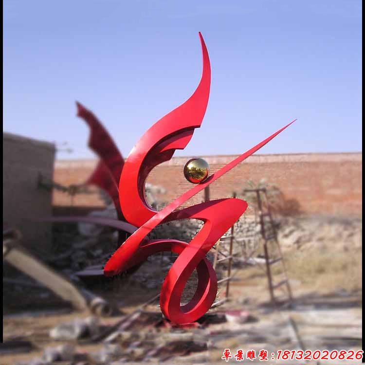 腾飞雕塑 校园不锈钢雕塑 (2)
