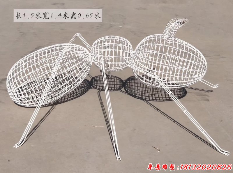 不锈钢镂空蚂蚁雕塑 (9)
