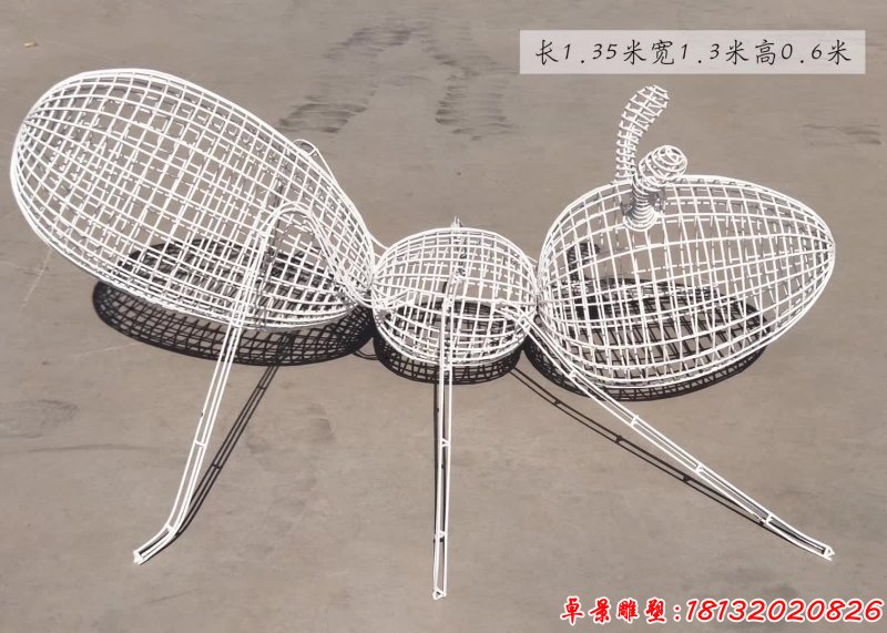不锈钢镂空蚂蚁雕塑 (5)