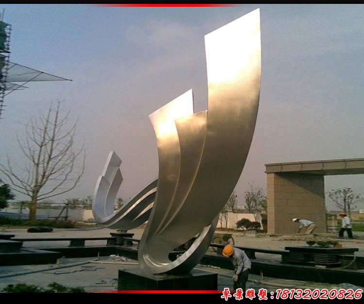 城市不锈钢大型建筑造型雕塑