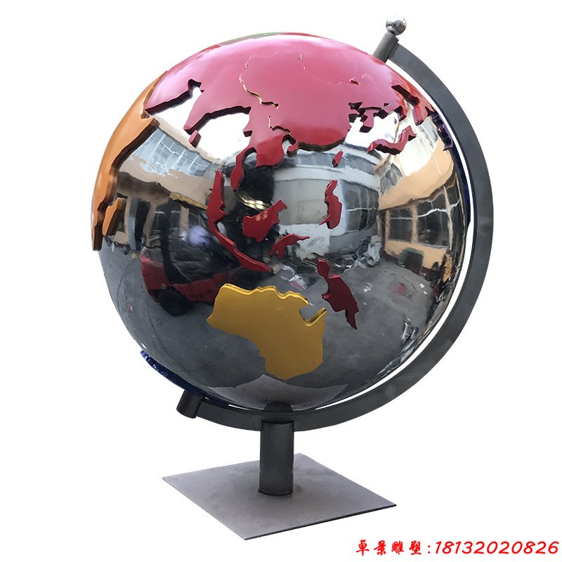 城市不锈钢地球仪雕塑（1）