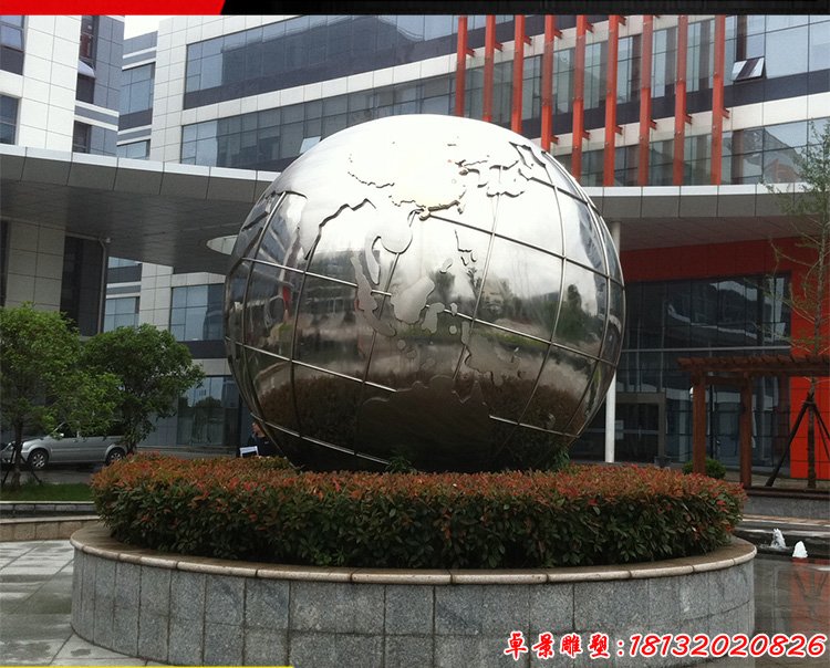 城市不锈钢地球仪雕塑（3）