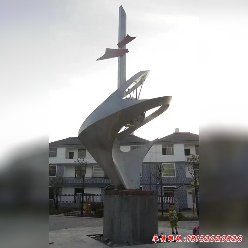 不锈钢和平雕塑，小区不锈钢雕塑