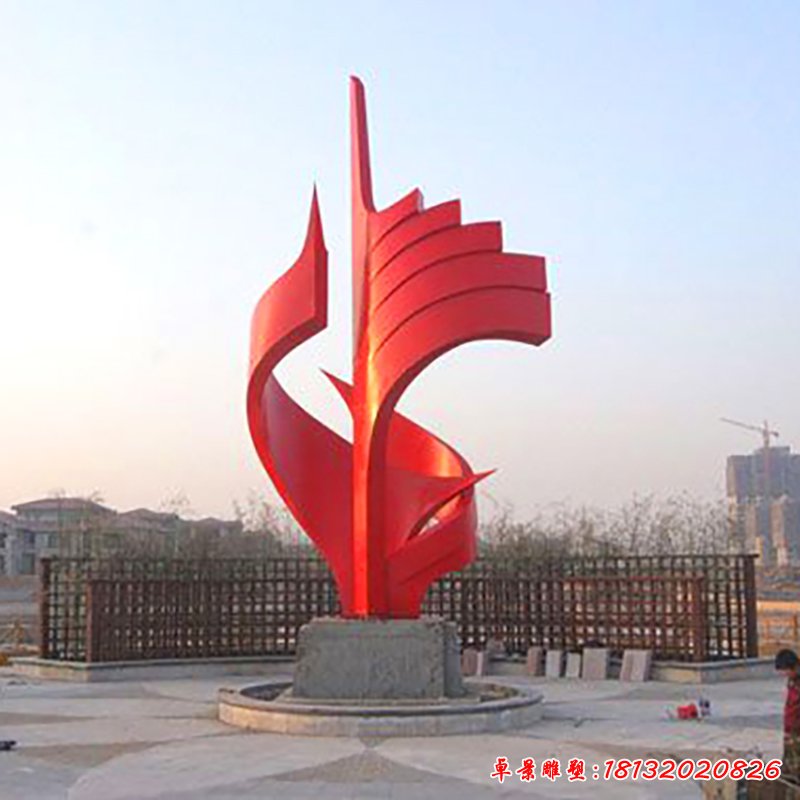 不锈钢一帆丰顺   广场景观雕塑