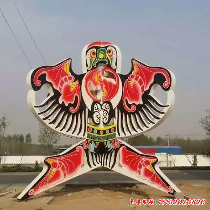 不锈钢风筝雕塑，广场风筝不锈钢雕塑 (1)