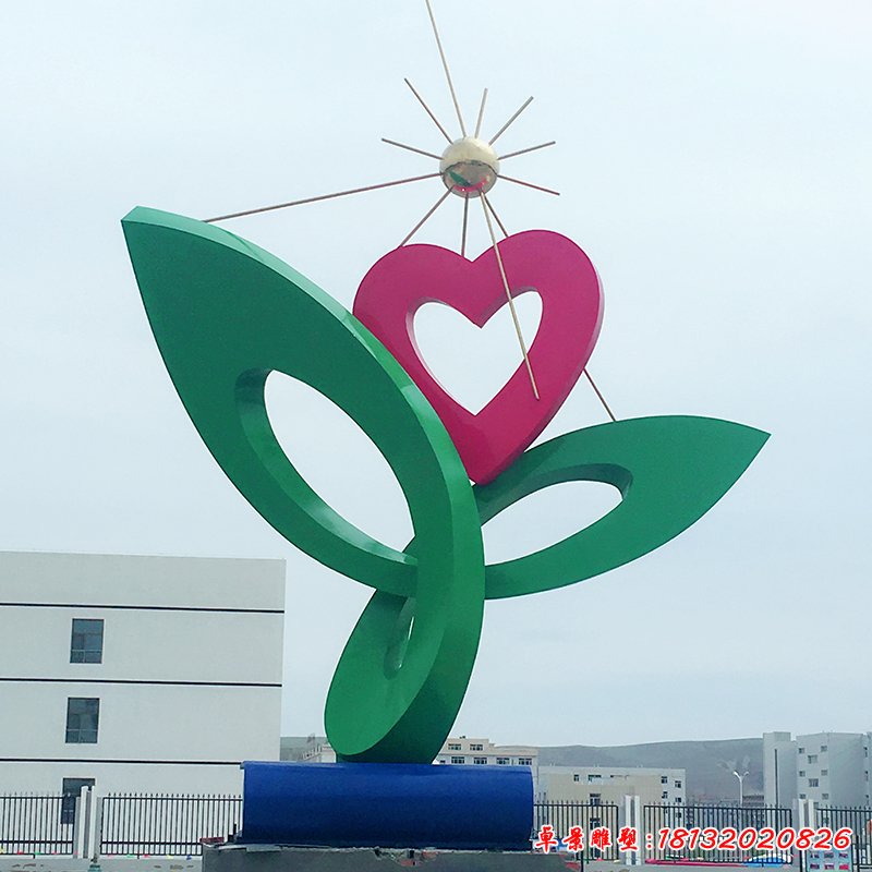 不锈钢明日之星雕塑，校园雕塑 (1)