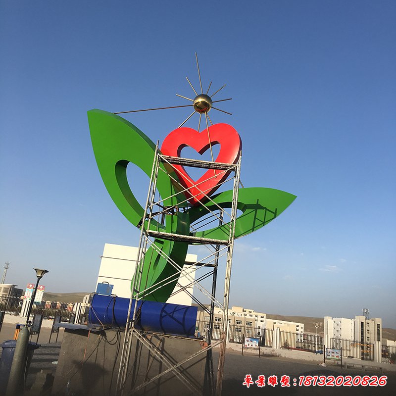 不锈钢明日之星雕塑，校园雕塑 (2)