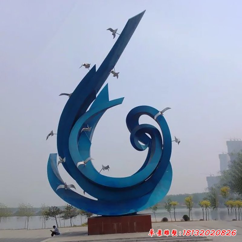 不锈钢鸽子雕塑，广场不锈钢雕塑
