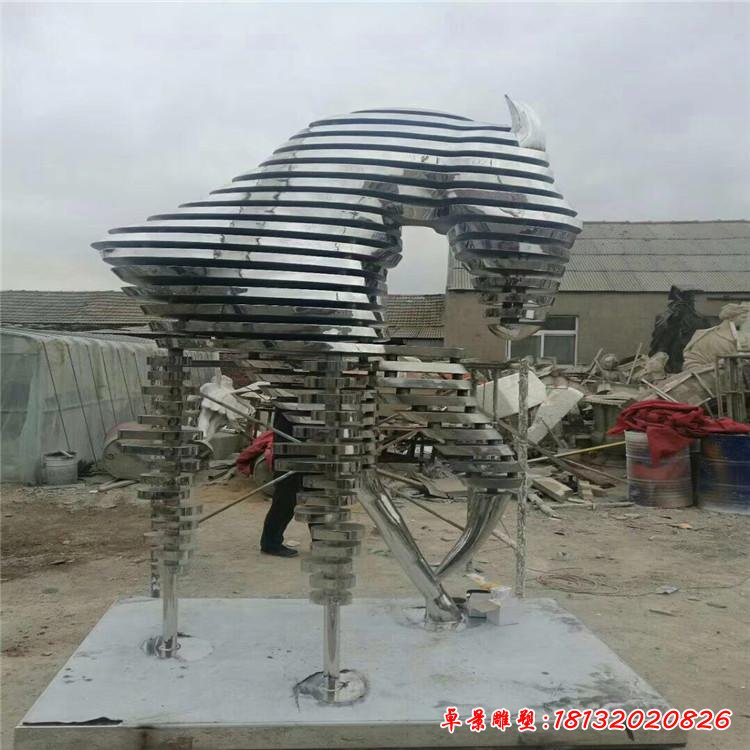 不锈钢艺术马雕塑