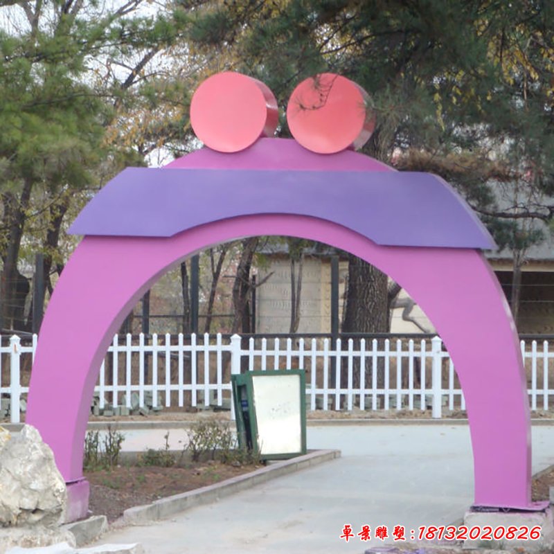 不锈钢拱门雕塑，公园不锈钢拱门雕塑 (3)_看图王