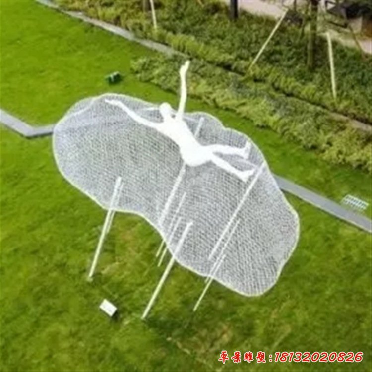 不锈钢云朵造型雕塑