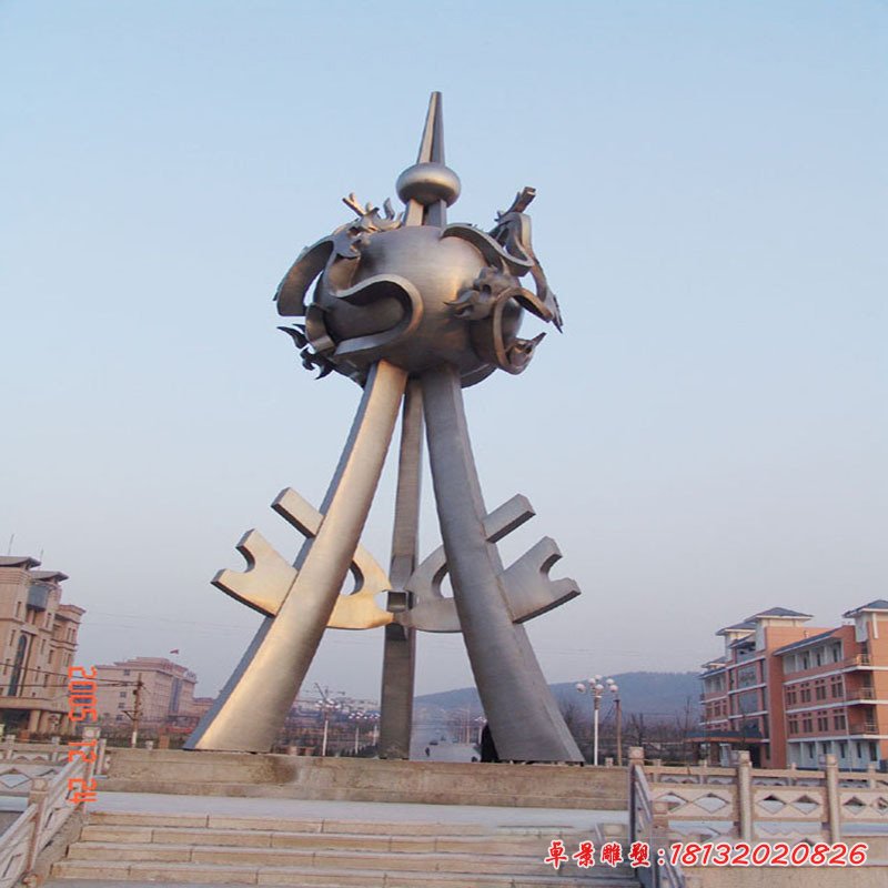 抽象鼎不锈钢雕塑