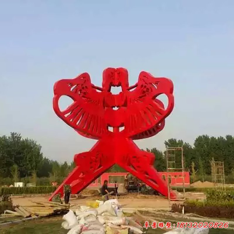 不锈钢风筝雕塑，广场风筝不锈钢雕塑 (3)