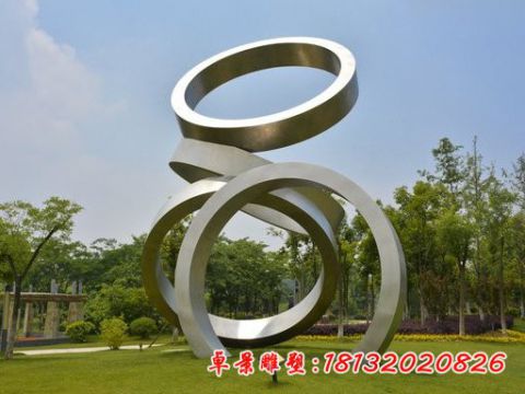 园林景观-重叠的圆环