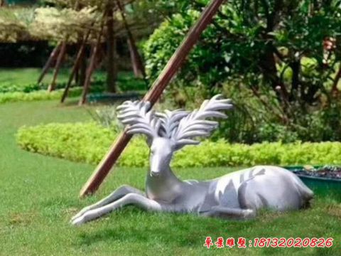 公园动物大角鹿