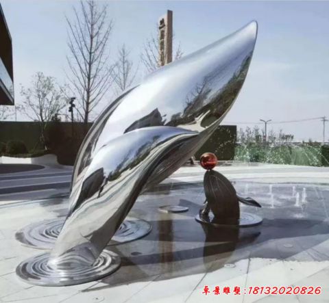公园镜面海豚