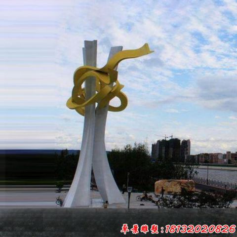 广场抽象飘扬
