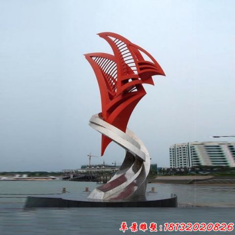 景区抽象帆船