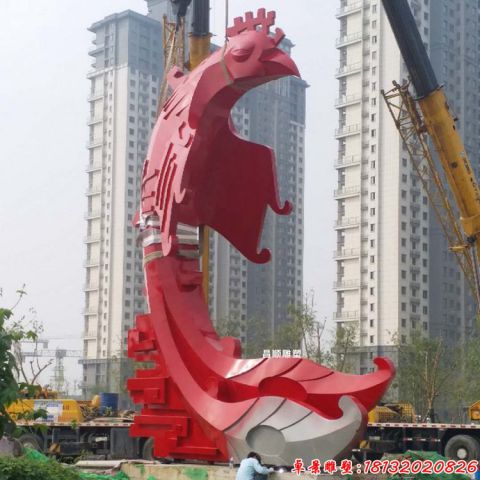 大型抽象凤凰艺术摆件