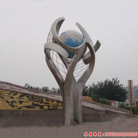 城市抽象树地球仪