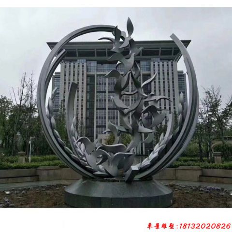 城市群鸽飞翔造型