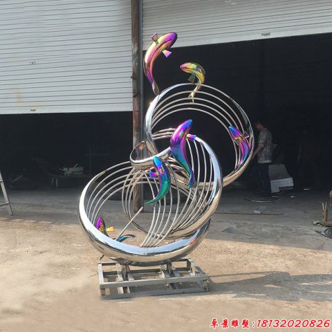 公园圆环鱼群
