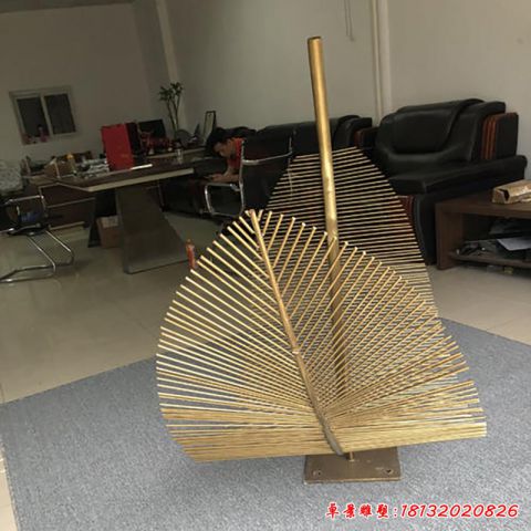 户外大型抽象羽毛
