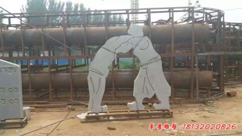 蒙古摔跤人物